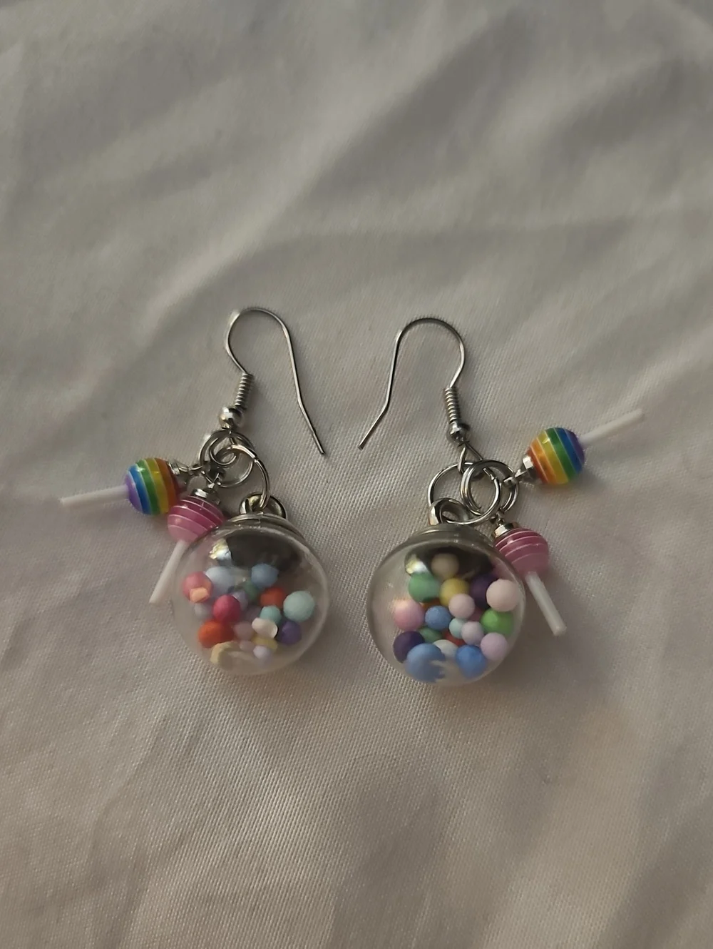 Cute Colorful Candy Globe Dangle Earrings